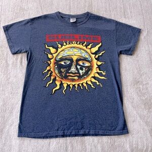 Sublime Gildan Tee Size M Navy Blue Good Condition